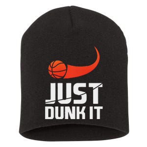 Just Dunk It! Basketball Player Slam Dunk Short Acrylic Beanie