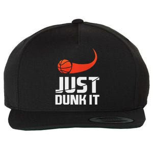 Just Dunk It! Basketball Player Slam Dunk Wool Snapback Cap