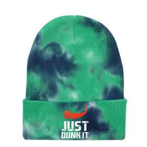 Just Dunk It! Basketball Player Slam Dunk Tie Dye 12in Knit Beanie