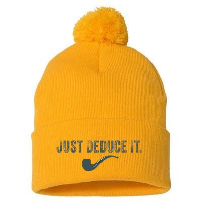 Just Deduce It Funny S.H.E.R.L.O.C.K H.O.L.M.E.S Detective Pom Pom 12in Knit Beanie