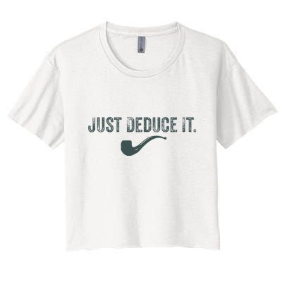 Just Deduce It Funny S.H.E.R.L.O.C.K H.O.L.M.E.S Detective Crop Top