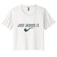 Just Deduce It Funny S.H.E.R.L.O.C.K H.O.L.M.E.S Detective Crop Top