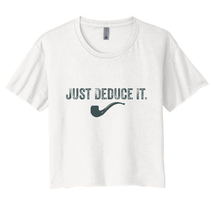 Just Deduce It Funny S.H.E.R.L.O.C.K H.O.L.M.E.S Detective Crop Top