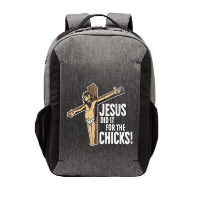 Jesus Did It For The Chicks Christian Cross Vector Backpack