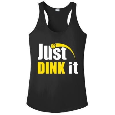 Just Dink It Funny Pickleball Play Pickle Ball Ladies PosiCharge Competitor Racerback Tank