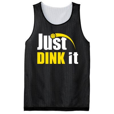 Just Dink It Funny Pickleball Play Pickle Ball Mesh Reversible Basketball Jersey Tank