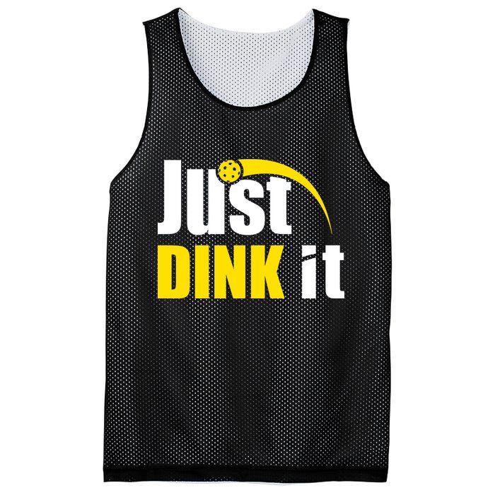 Just Dink It Funny Pickleball Play Pickle Ball Mesh Reversible Basketball Jersey Tank