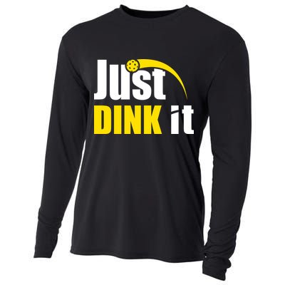 Just Dink It Funny Pickleball Play Pickle Ball Cooling Performance Long Sleeve Crew