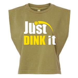 Just Dink It Funny Pickleball Play Pickle Ball Garment-Dyed Women's Muscle Tee