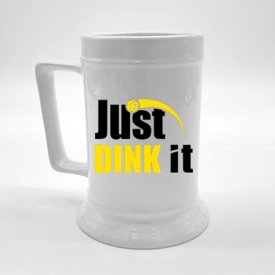 Just Dink It Funny Pickleball Play Pickle Ball Beer Stein