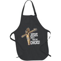 Jesus Did It For The Chicks Christian Cross Full-Length Apron With Pockets