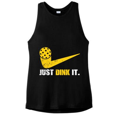 Just Dink It Pickleball Funny Pickleball Player Dink Player Gift Ladies PosiCharge Tri-Blend Wicking Tank