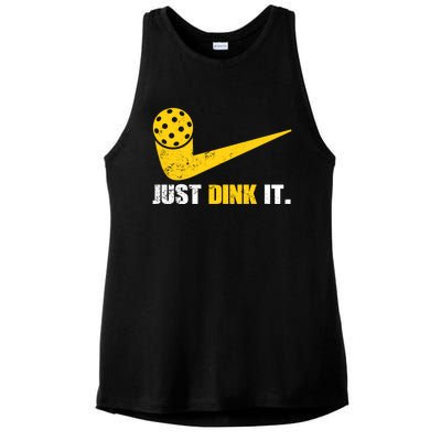 Just Dink It Pickleball Funny Pickleball Player Dink Player Gift Ladies PosiCharge Tri-Blend Wicking Tank