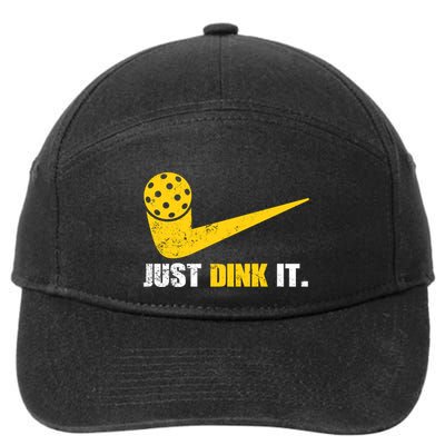 Just Dink It Pickleball Funny Pickleball Player Dink Player Gift 7-Panel Snapback Hat