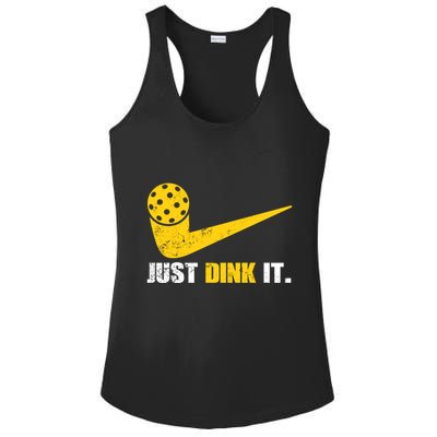 Just Dink It Pickleball Funny Pickleball Player Dink Player Gift Ladies PosiCharge Competitor Racerback Tank