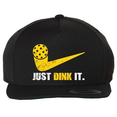 Just Dink It Pickleball Funny Pickleball Player Dink Player Gift Wool Snapback Cap