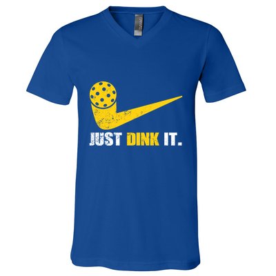 Just Dink It Pickleball Funny Pickleball Player Dink Player Gift V-Neck T-Shirt