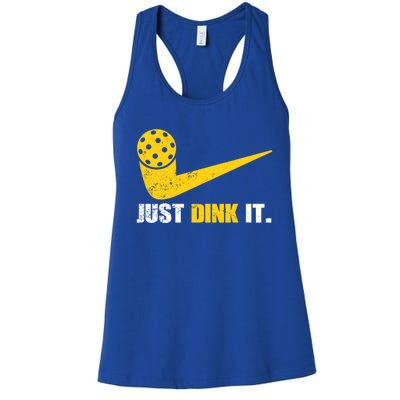 Just Dink It Pickleball Funny Pickleball Player Dink Player Gift Women's Racerback Tank