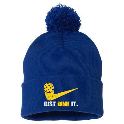 Just Dink It Pickleball Funny Pickleball Player Dink Player Gift Pom Pom 12in Knit Beanie