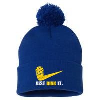Just Dink It Pickleball Funny Pickleball Player Dink Player Gift Pom Pom 12in Knit Beanie