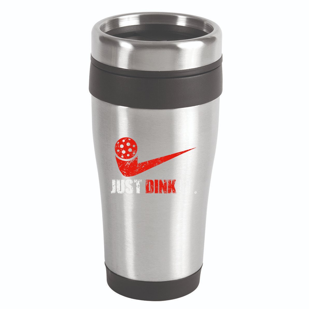 Just Dink It Pickleball Player Fan Gift 16oz Travel Tumbler