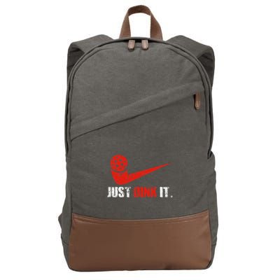 Just Dink It Pickleball Player Fan Gift Cotton Canvas Backpack