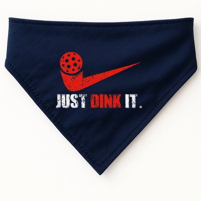 Just Dink It Pickleball Player Fan Gift USA-Made Doggie Bandana
