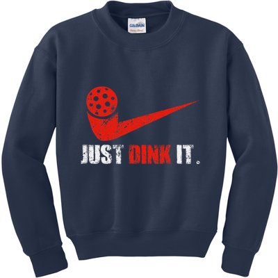 Just Dink It Pickleball Player Fan Gift Kids Sweatshirt