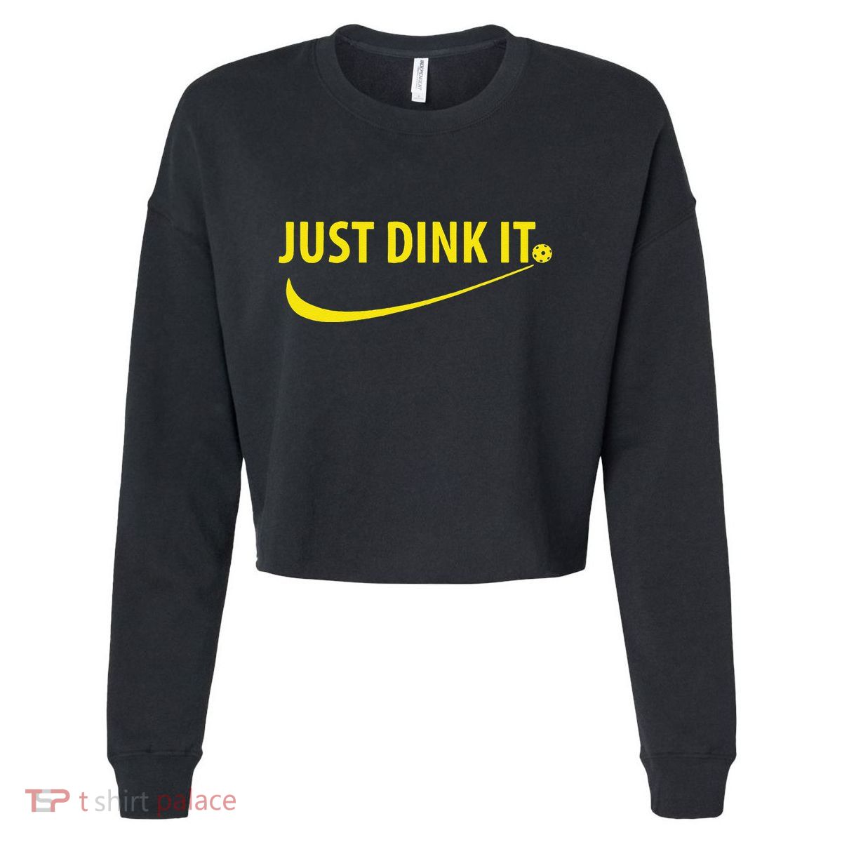 Just Dink It Pickleball Cropped Pullover Crew