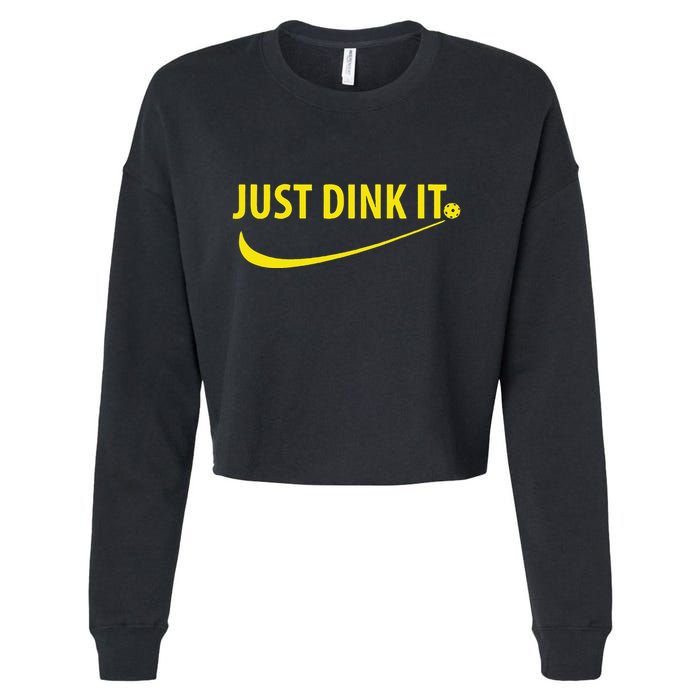 Just Dink It Pickleball Cropped Pullover Crew