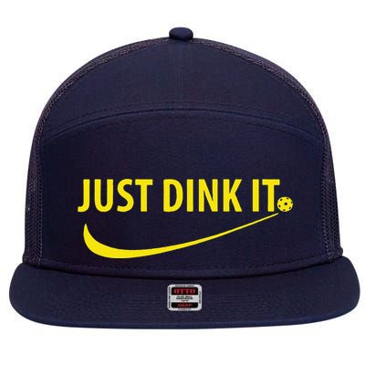 Just Dink It Pickleball 7 Panel Mesh Trucker Snapback Hat