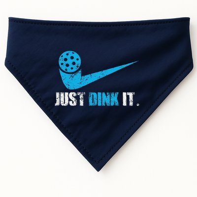 Just Dink It Pickleball Player Fan Gift USA-Made Doggie Bandana