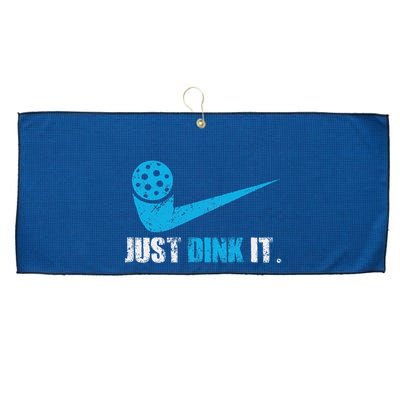 Just Dink It Pickleball Player Fan Gift Large Microfiber Waffle Golf Towel