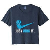 Just Dink It Pickleball Player Fan Gift Women's Crop Top Tee