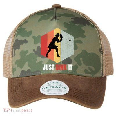 Just Dink It Vintage Pickle Ball And Pickleball Fan Gift Legacy Tie Dye Trucker Hat