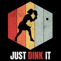 Just Dink It Vintage Pickle Ball And Pickleball Fan Gift Backpack