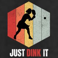 Just Dink It Vintage Pickle Ball And Pickleball Fan Gift Trucker Hat