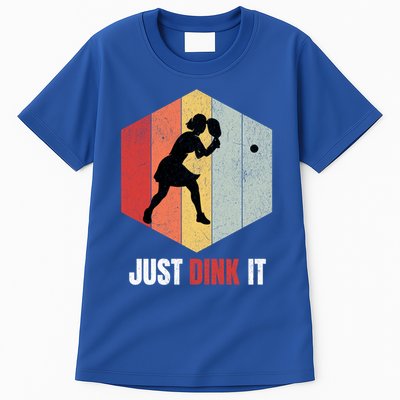 Just Dink It Vintage Pickle Ball And Pickleball Fan Gift Tall T-Shirt