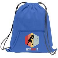 Just Dink It Vintage Pickle Ball And Pickleball Fan Gift Sweatshirt Cinch Pack Bag