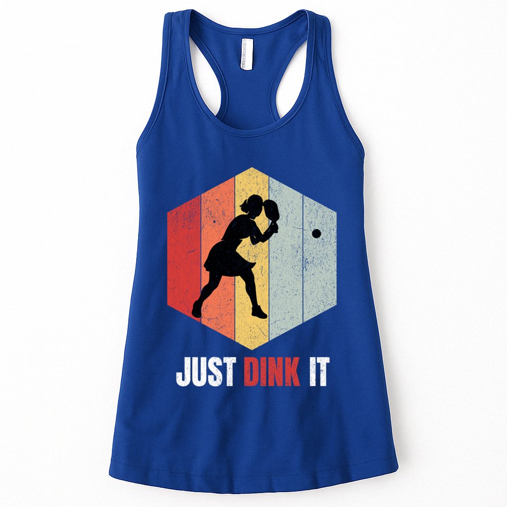 Just Dink It Vintage Pickle Ball And Pickleball Fan Gift Womens Tank Top
