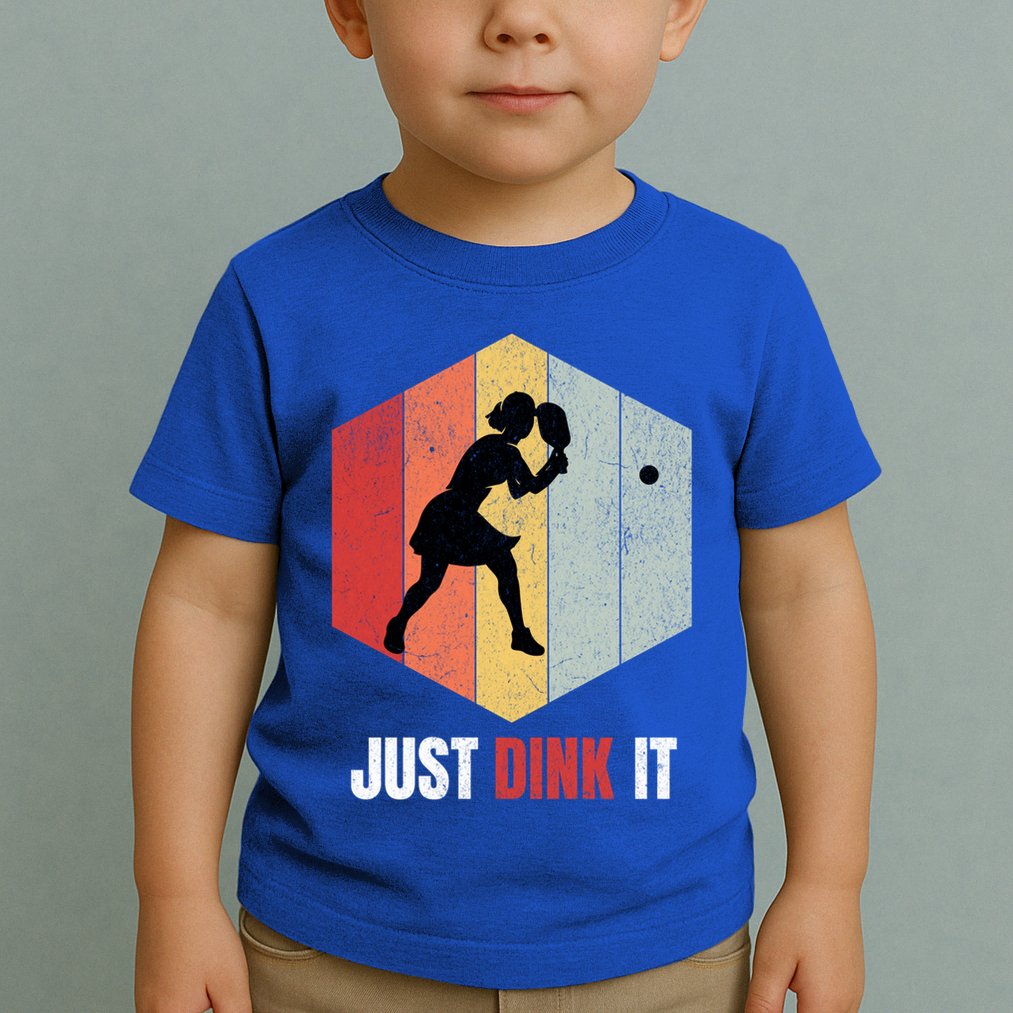 Just Dink It Vintage Pickle Ball And Pickleball Fan Gift Toddler T-Shirt