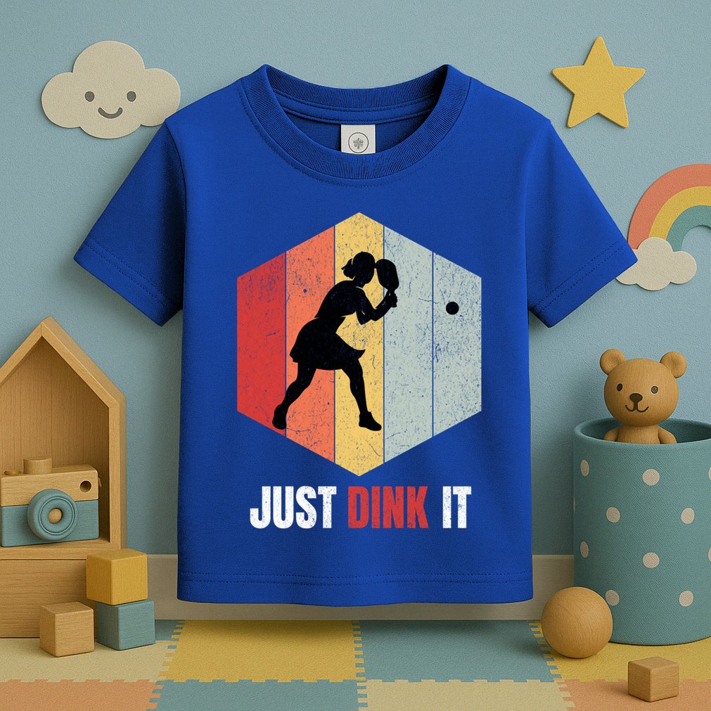 Just Dink It Vintage Pickle Ball And Pickleball Fan Gift Toddler T-Shirt