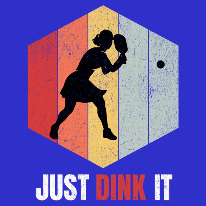 Just Dink It Vintage Pickle Ball And Pickleball Fan Gift Visor