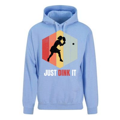 Just Dink It Vintage Pickle Ball And Pickleball Fan Gift Unisex Surf Hoodie