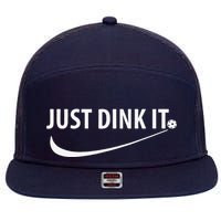 Just Dink It Pickleball 7 Panel Mesh Trucker Snapback Hat