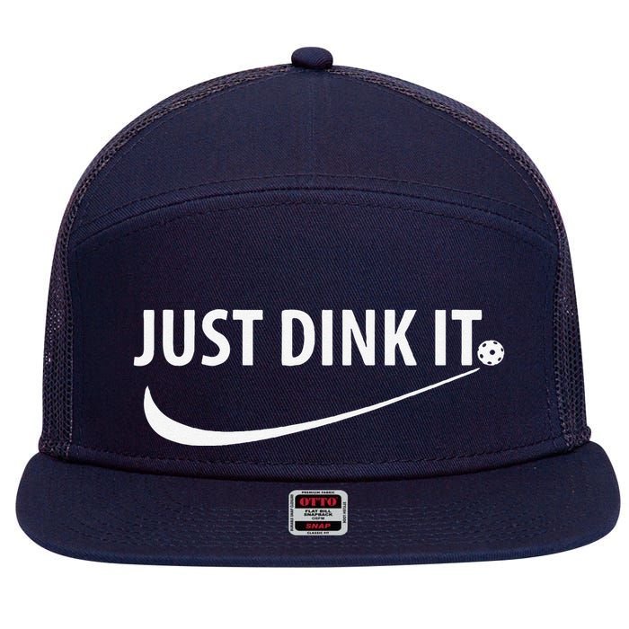 Just Dink It Pickleball 7 Panel Mesh Trucker Snapback Hat