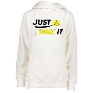 Just Dink It Pickleball Womens Funnel Neck Pullover Hood