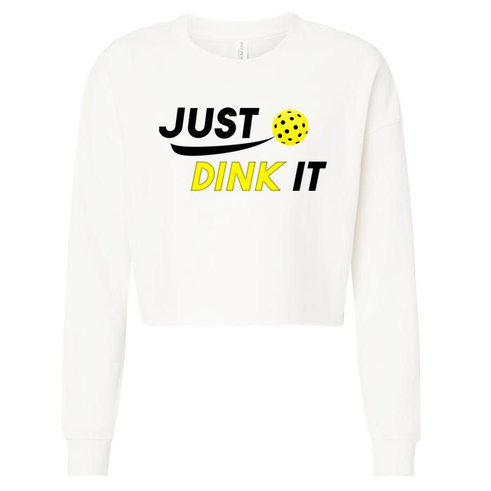 Just Dink It Pickleball Cropped Pullover Crew