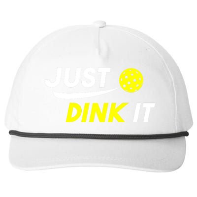 Just Dink It Pickleball Snapback Five-Panel Rope Hat