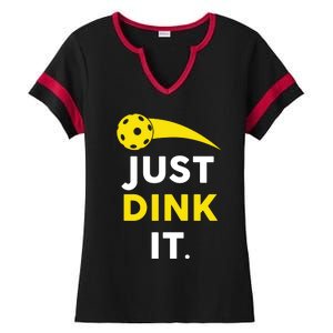 Just Dink It Funny Pickleball Ladies Halftime Notch Neck Tee